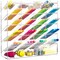 Acrylic Vertical Marker Organizer for 250 Markers with 21 Compartments, Clear Angled Pen & Pencil Holder, Large Desk Stationery & Art Supply Storage for Office & School (13 x 12.5 x 4 Inch)